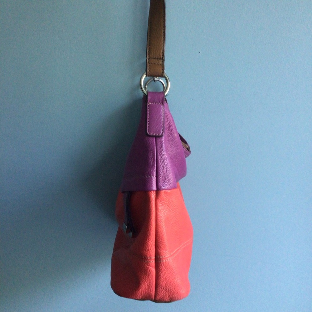 Tignanello hobo/crossbody leather Poppy Iris handbag - Picture 6 of 11